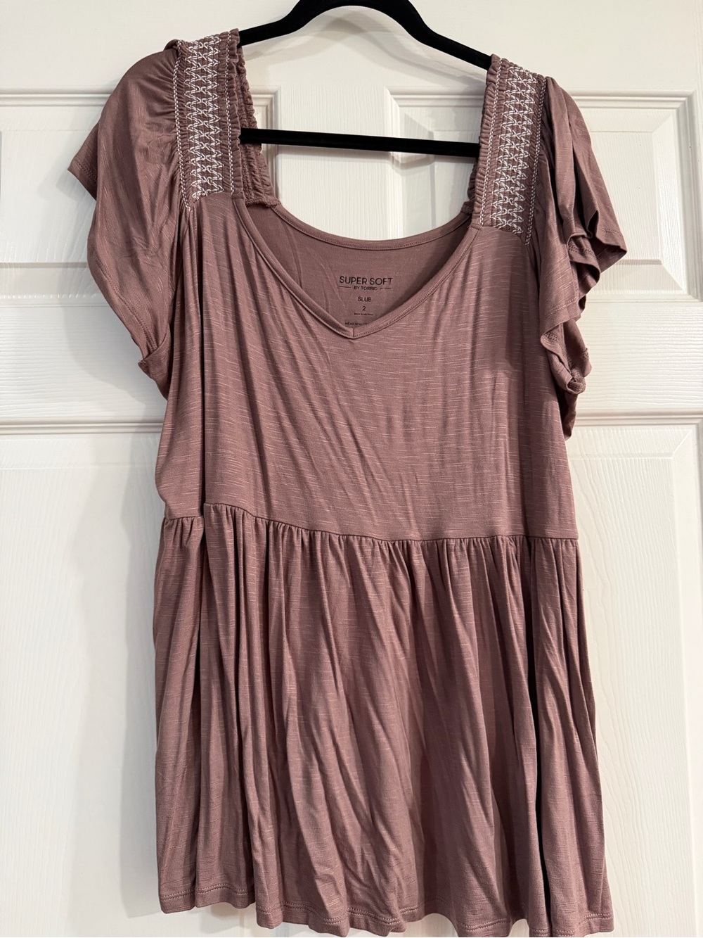 Torrid Mauve Rose Super Soft Shirt - Picture 2 of 6